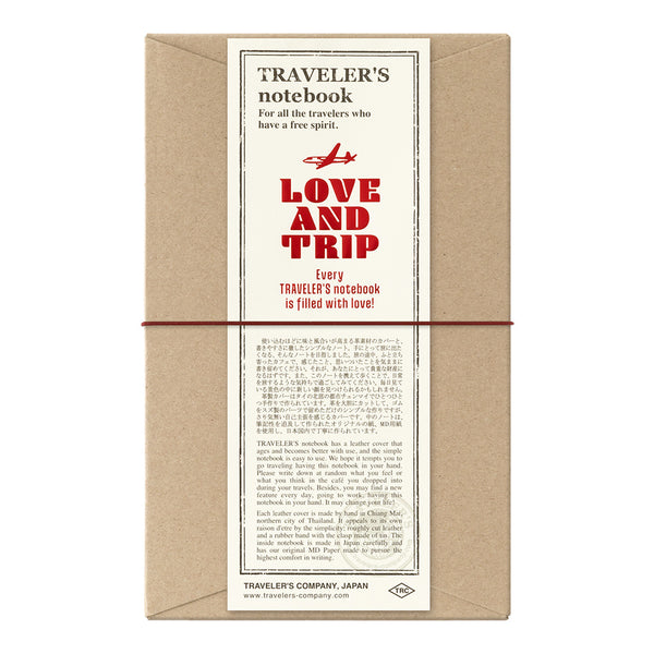 TRAVELER’S notebook LOVE AND TRIP Red [Regular Size]