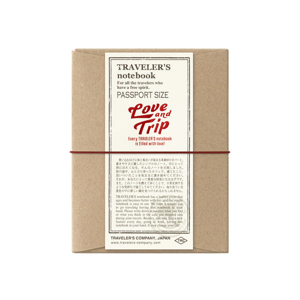 TRAVELER’S notebook LOVE AND TRIP Red [Passport Size]