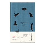 Midori 2025: Kuroneko Diary [B6 Variant] Cat Navy Blue