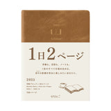 Midori 2025: Hibino Diary [A6] Camel