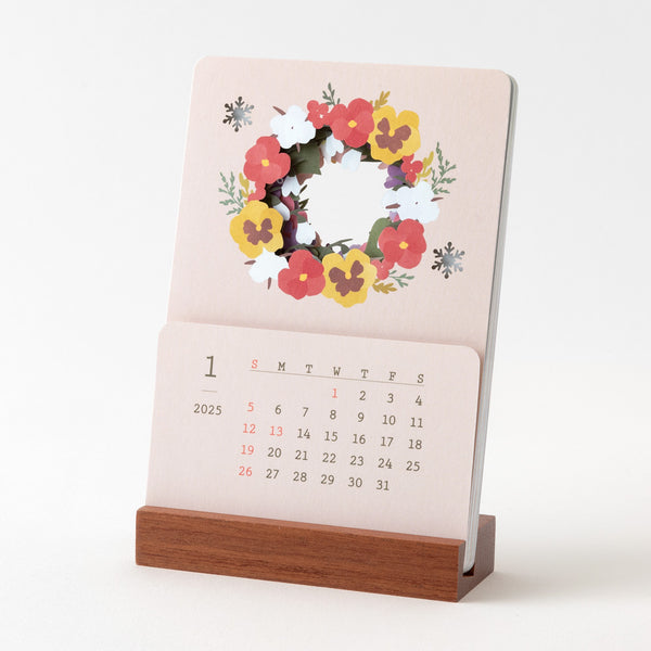 Midori Desk Calendar 2025 Laser Cut Landscapes 