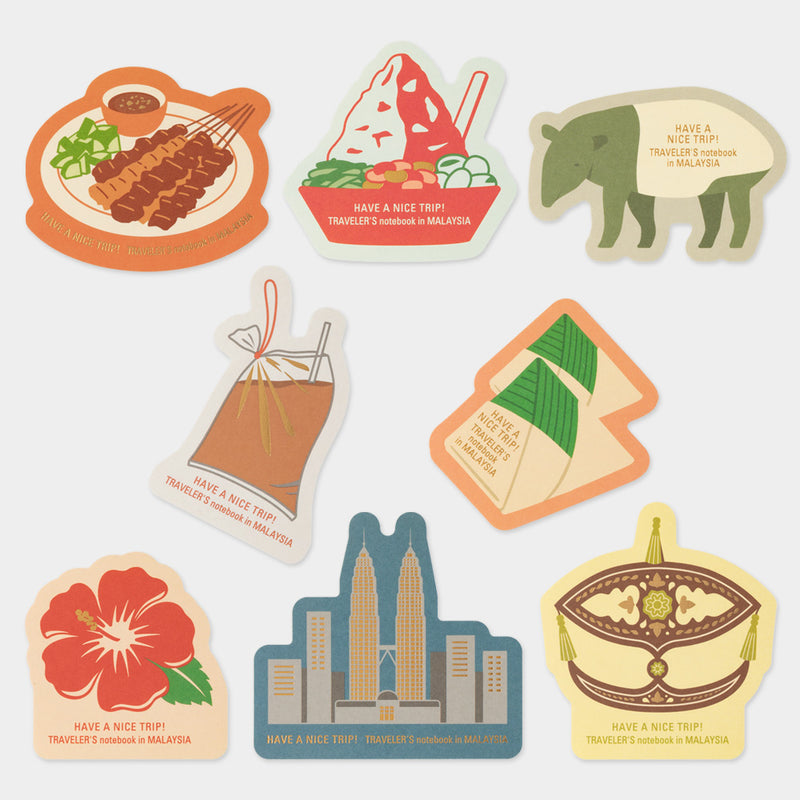 TRAVELER’S notebook Sticker Set: Local Things in Malaysia