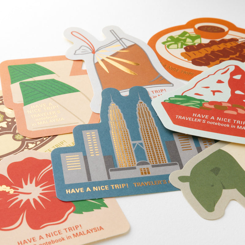 TRAVELER’S notebook Sticker Set: Local Things in Malaysia