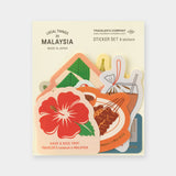 TRAVELER’S notebook Sticker Set: Local Things in Malaysia